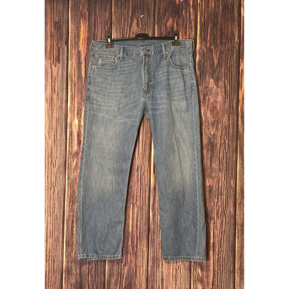 Levi Strauss Co 569 Jeans Mens W36 L30 Blue Loose Straight Denim Casual Solid
